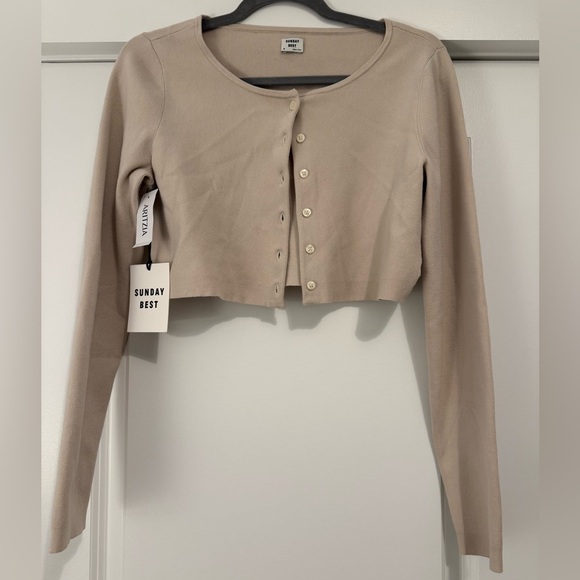Aritzia Sweaters - Aritzia Sunday Best Izzy Cardigan in Silver Birch